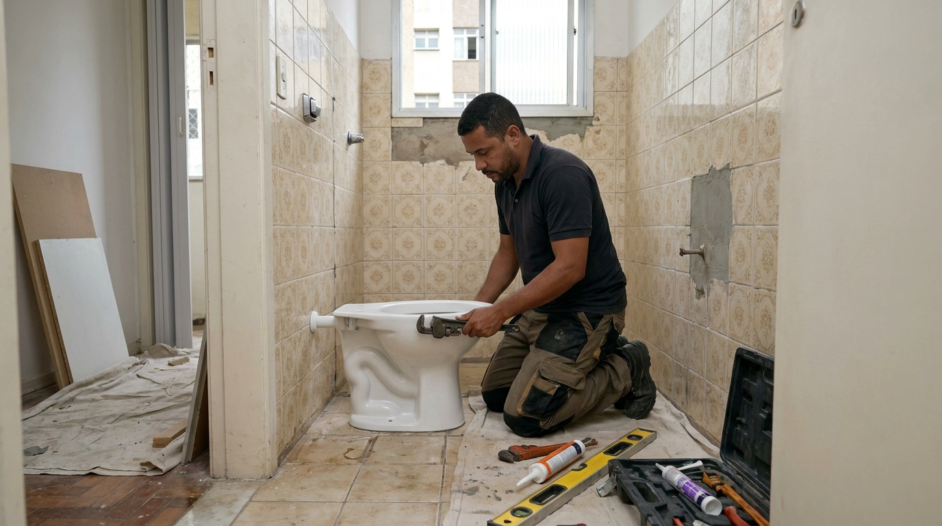 Reforço de vedação sanitária em Sorocaba-SP